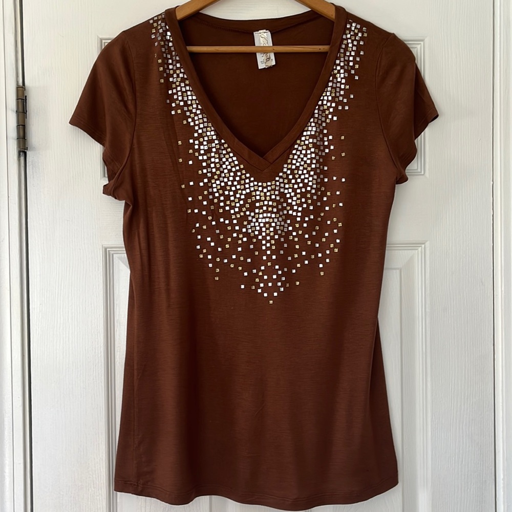 NWOT Chocolate Brown Tee Shirt